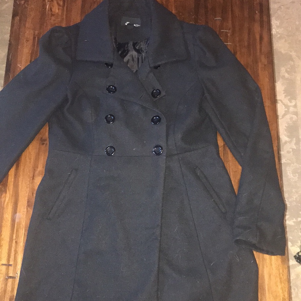 Black Dress Peacoat